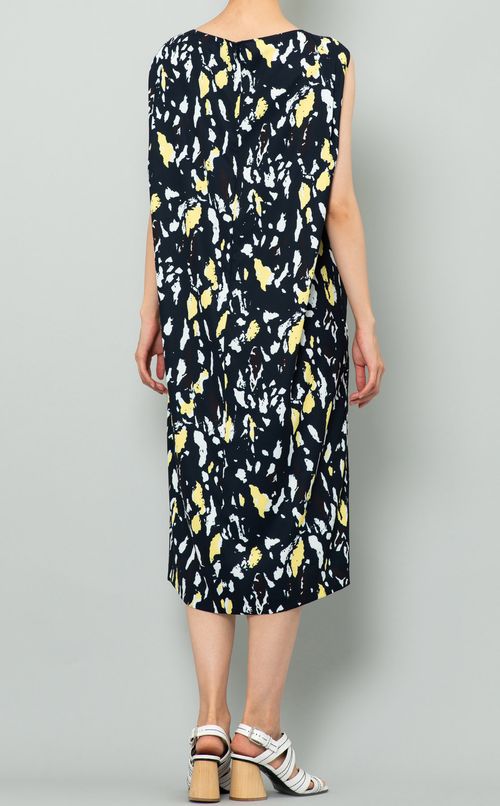 プリントノースリーブワンピース