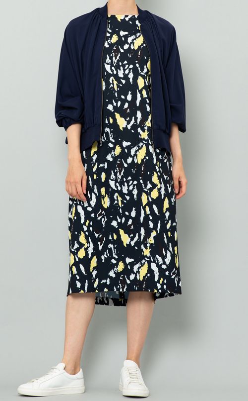 プリントノースリーブワンピース