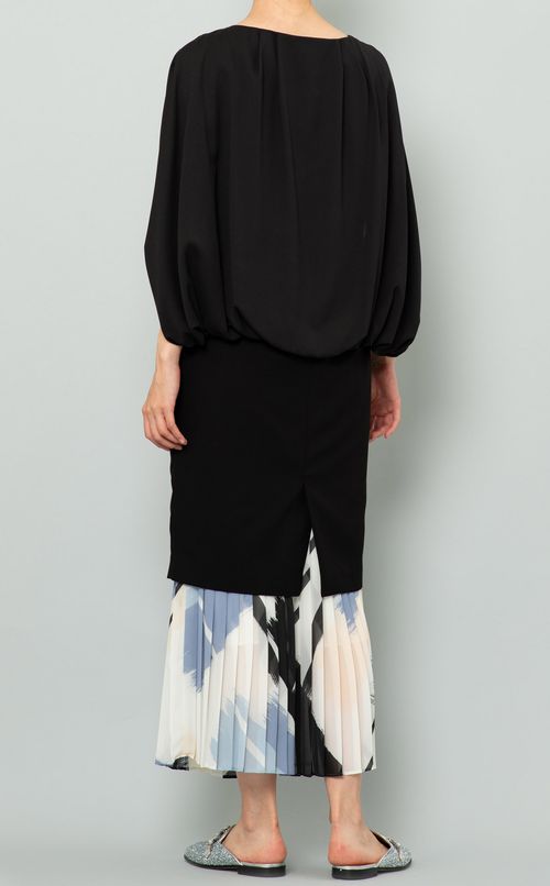 プリントプリーツスカート