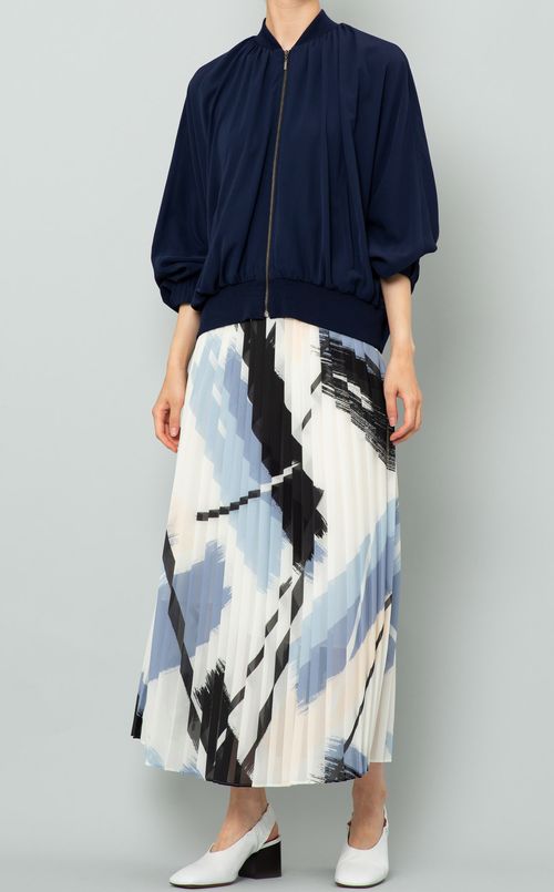 プリントプリーツスカート