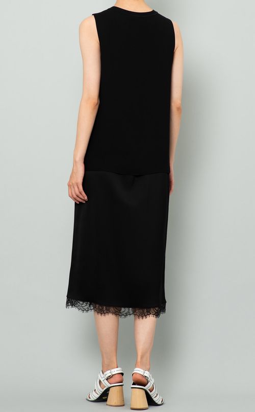 リブニットコンビプルオーバー