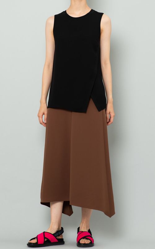 リブニットコンビプルオーバー