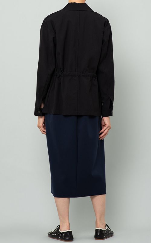 バックタックコクーンワンピース