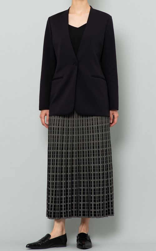 ジャガードチェックプリーツスカート