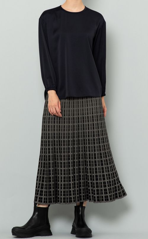 ジャガードチェックプリーツスカート