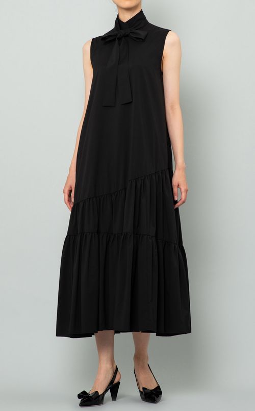 タフタティアードワンピース