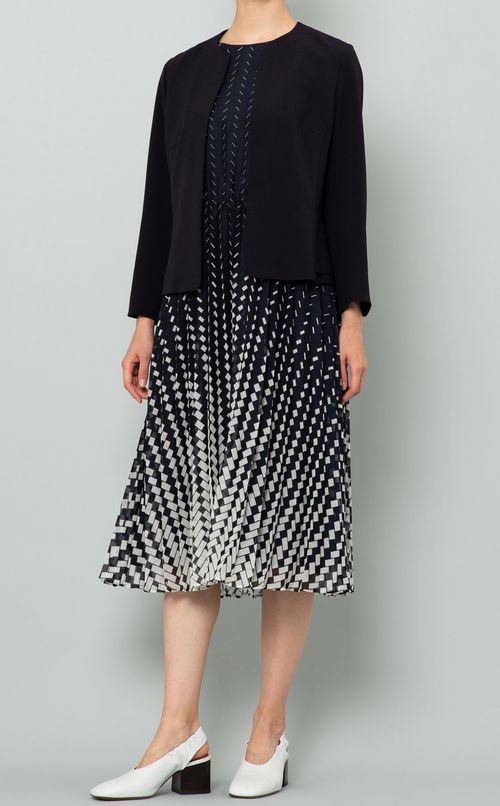 オプティカルプリントワンピース