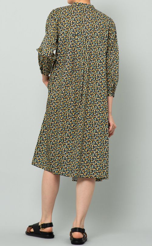 リバティプリントシャツワンピース