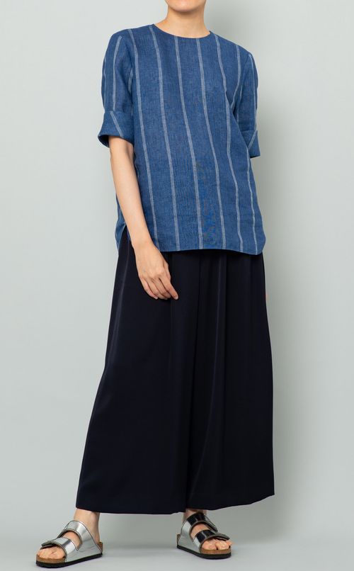 イージーワイドクロップドパンツ