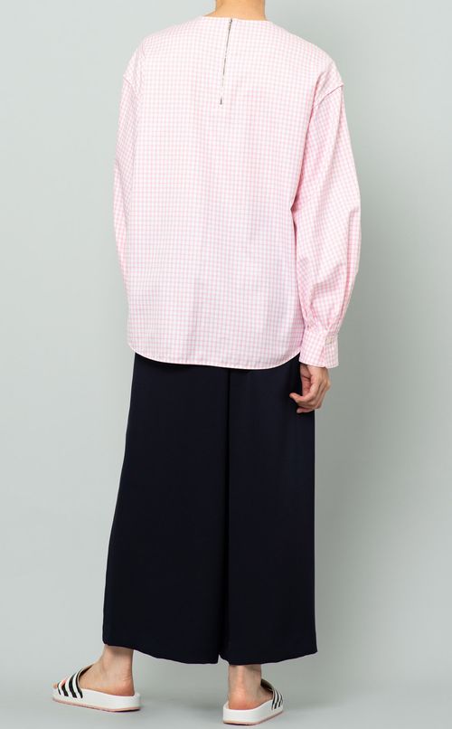 ギンガムチェックTブラウス