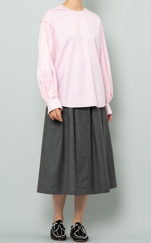 ギンガムチェックTブラウス