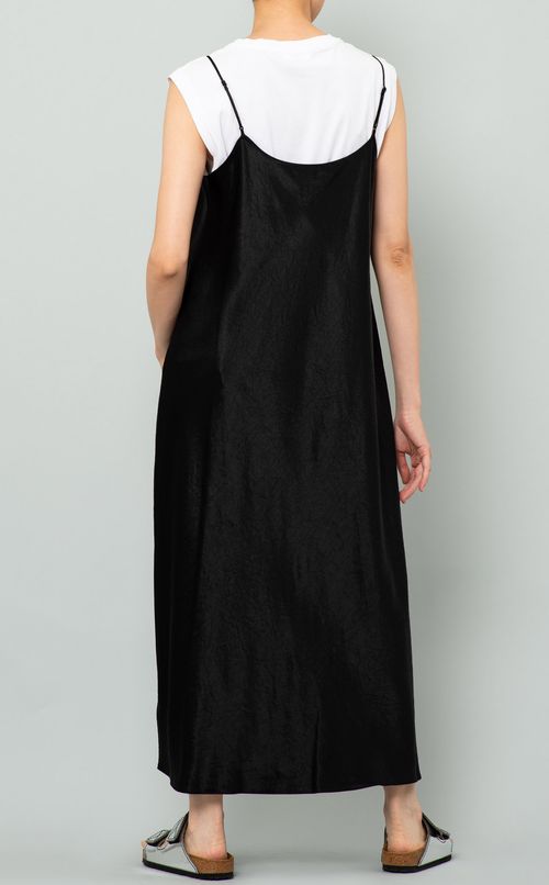 サテンキャミワンピース