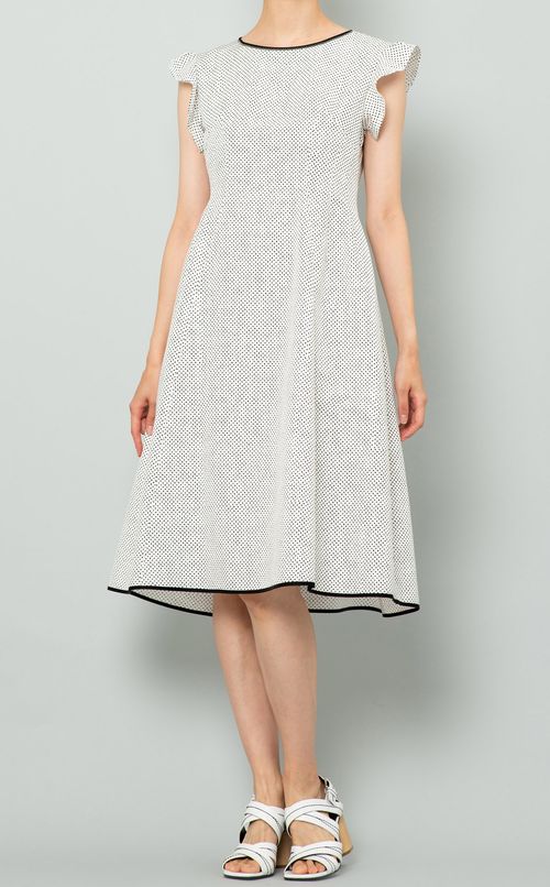 ドットプリントワンピース