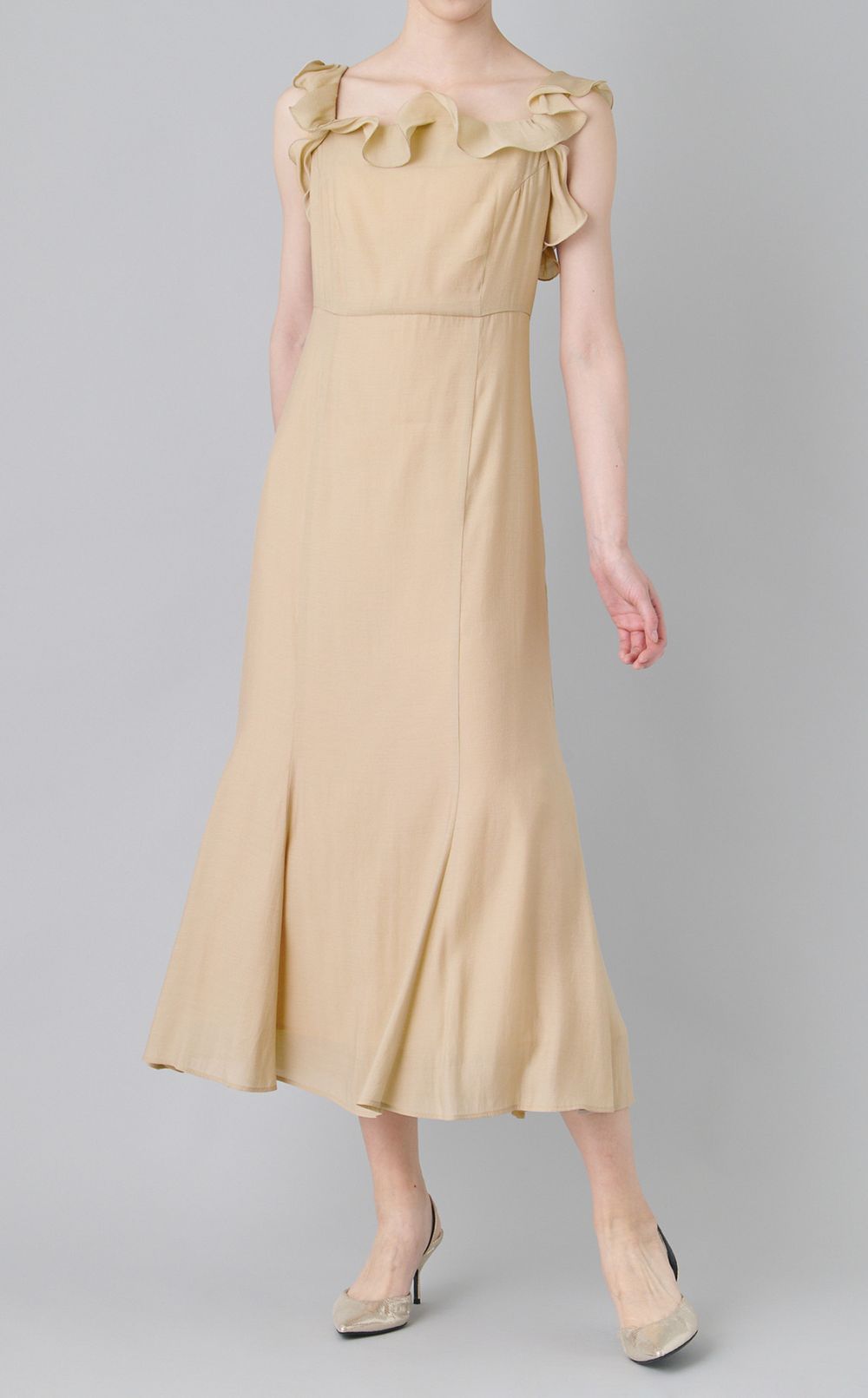 フリルキャミソールワンピース