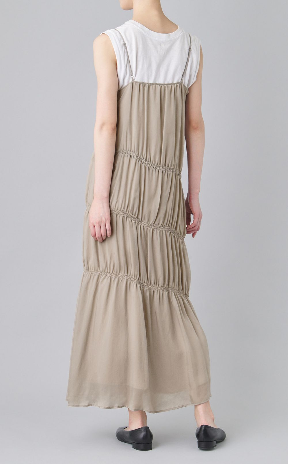 ギャザーキャミソールワンピース
