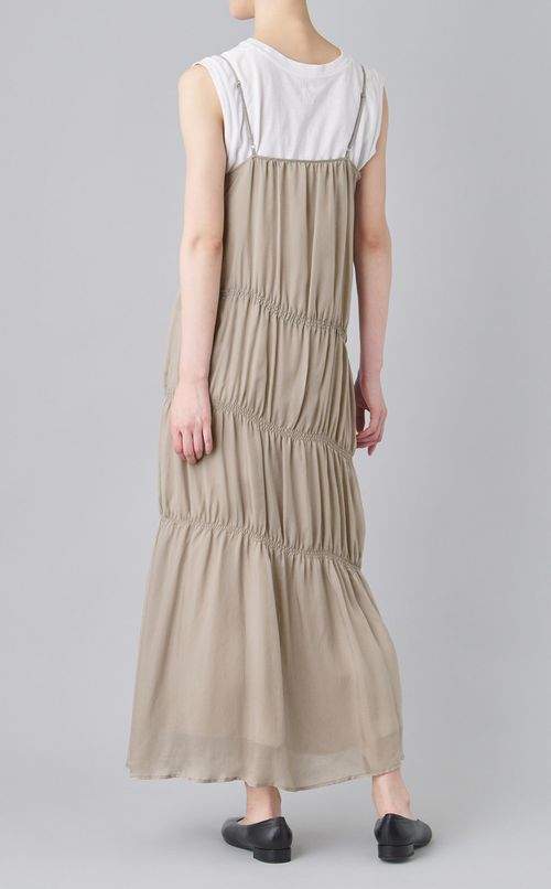 ギャザーキャミソールワンピース