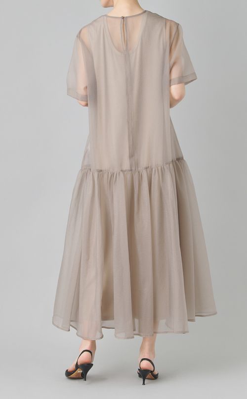 シアーレイヤードフレアワンピース