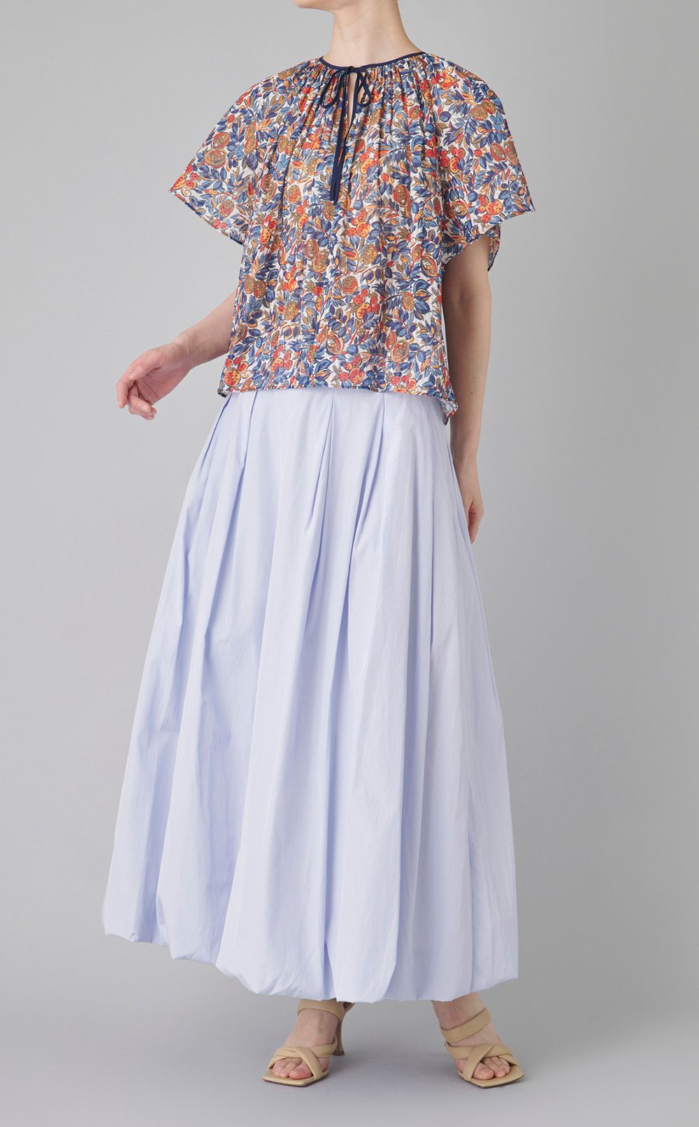 タックロングバルーンスカート