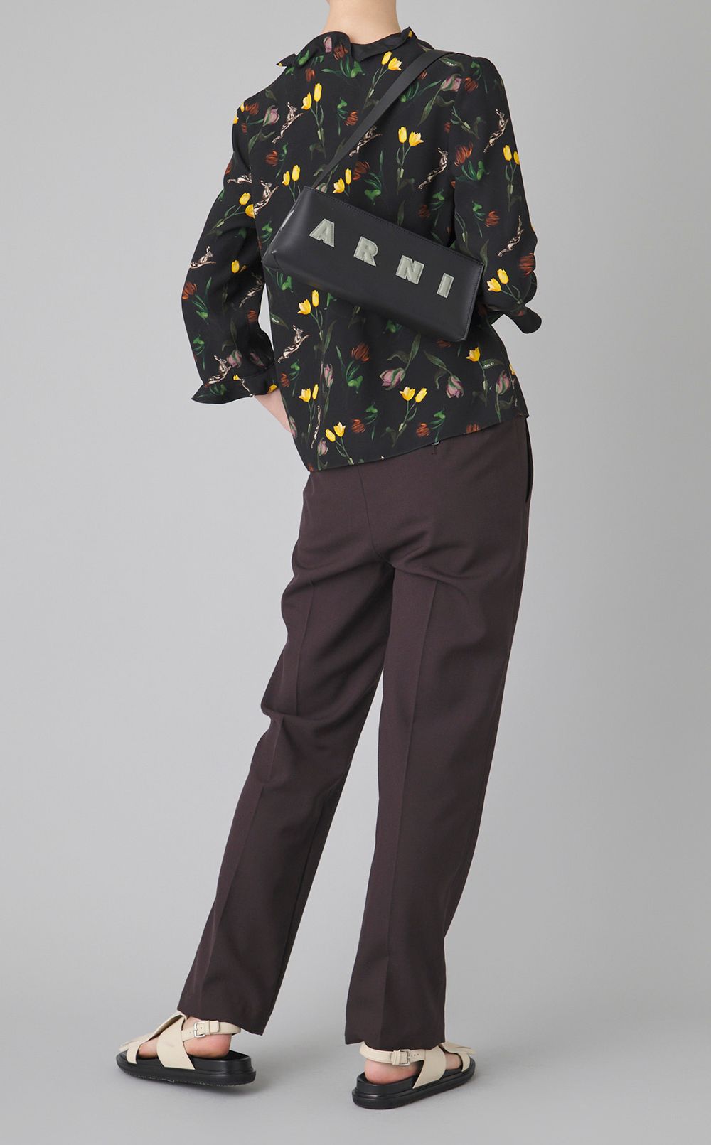 チューリップラビットプリントブラウス