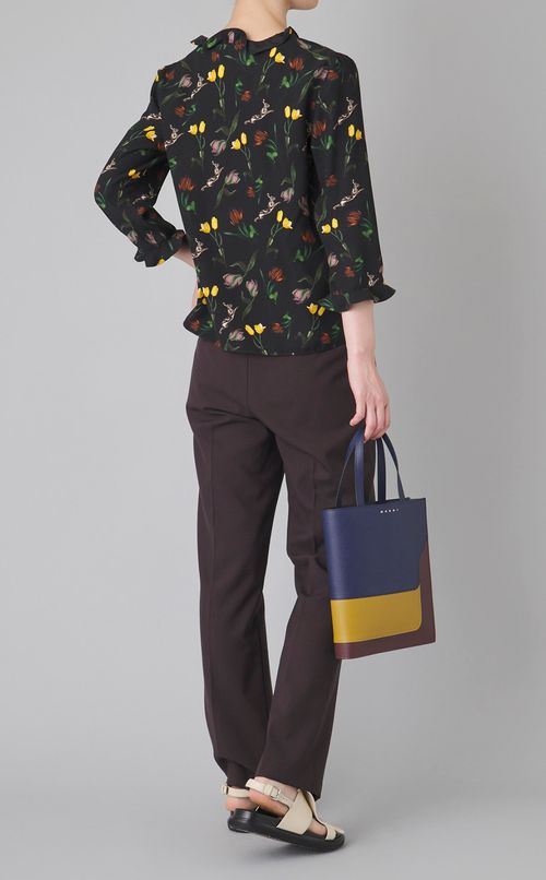 TRUNKレザースモールトートバッグ