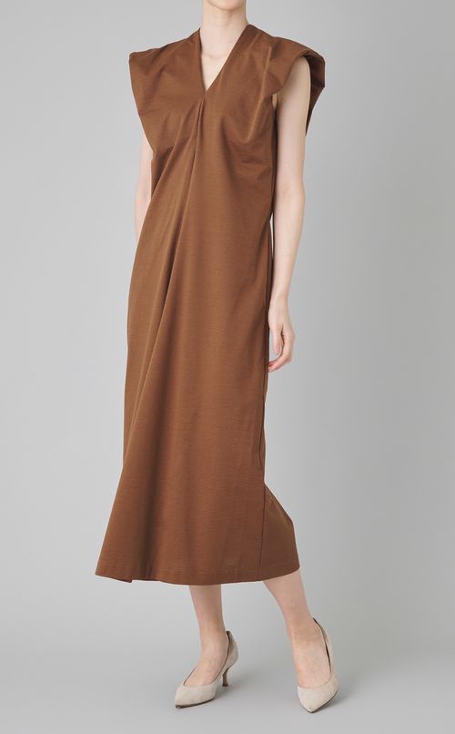 コットンリネンボリュームスリーブワンピース