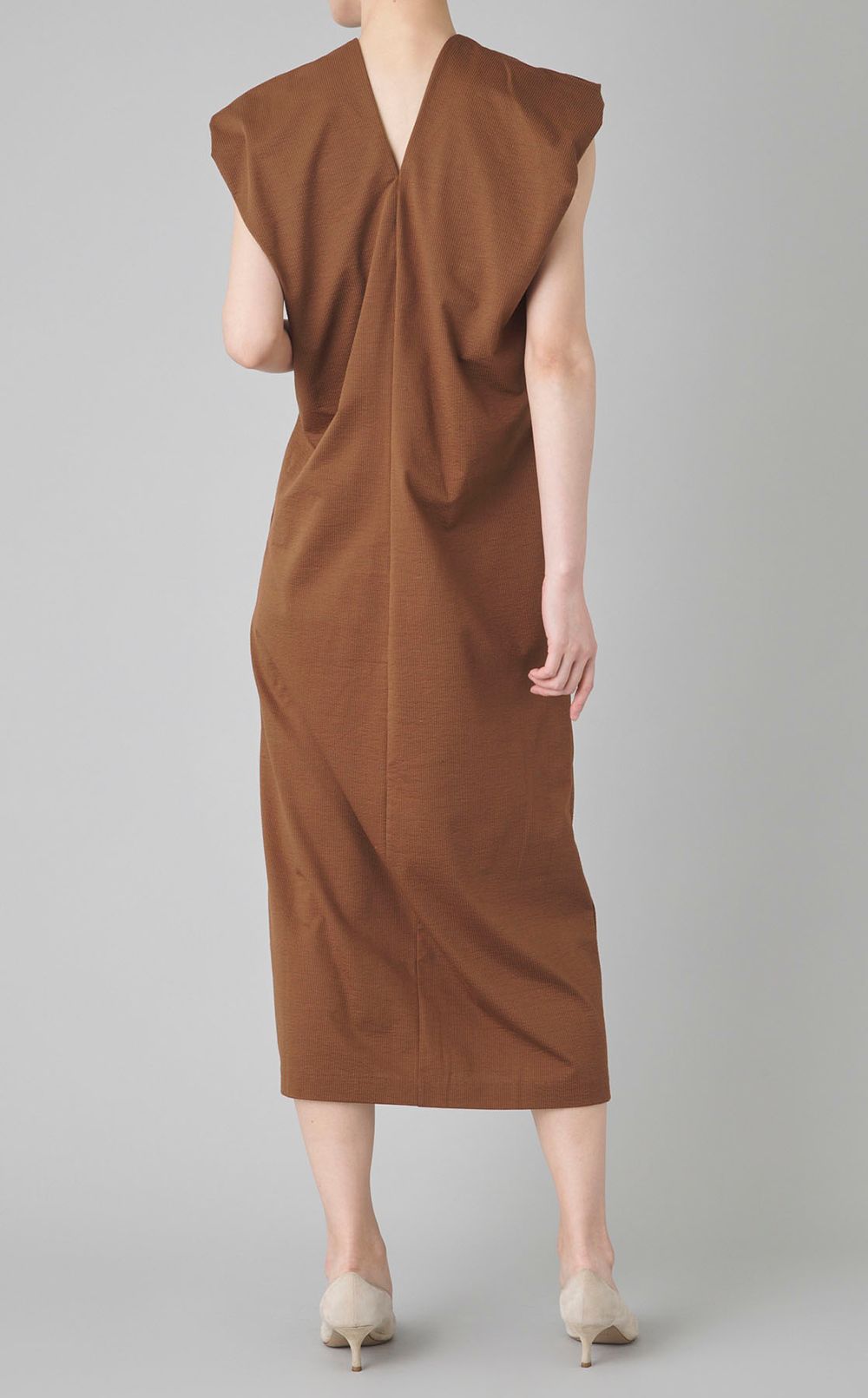 コットンリネンボリュームスリーブワンピース