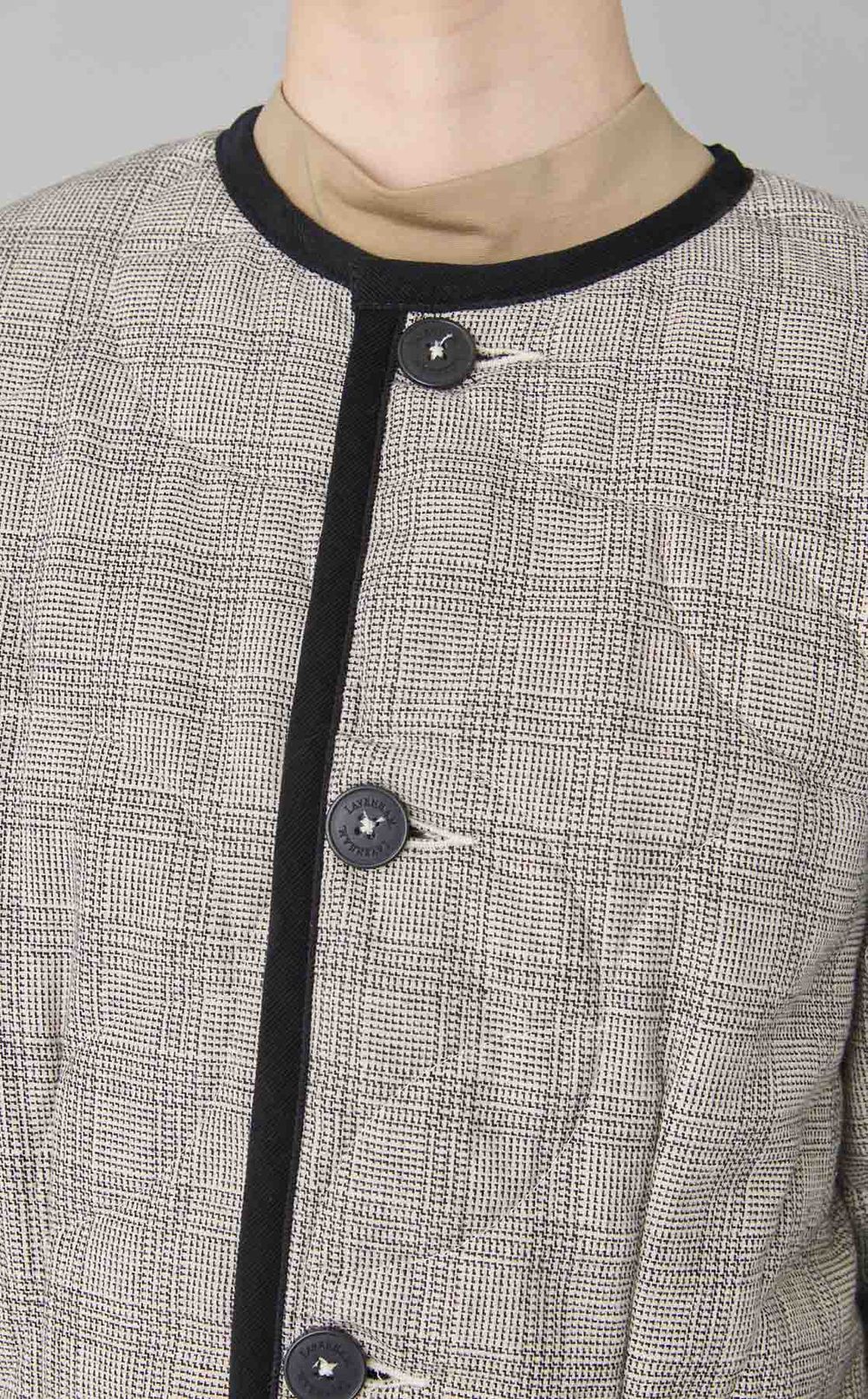 チェックライトキルティングジャケット