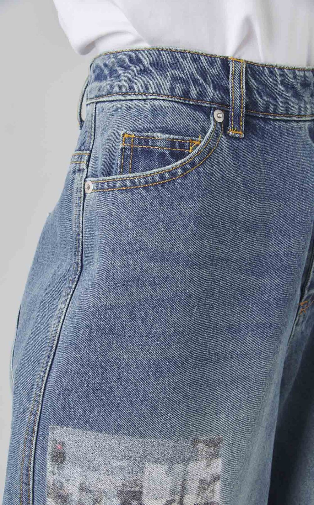 フォトプリントデニムパンツ