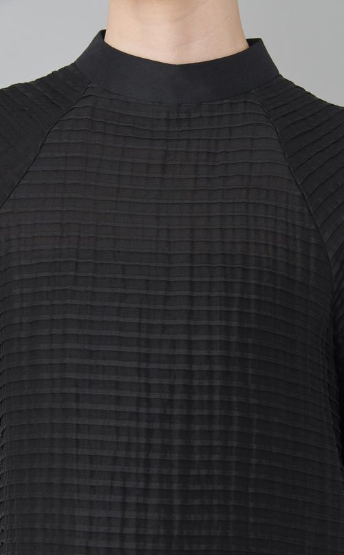 ピンタックコクーンスリーブブラウス