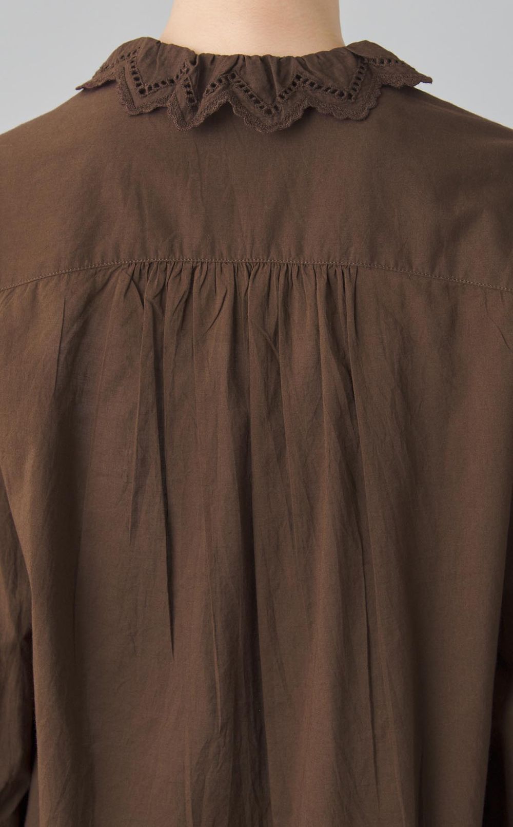 スカラップフリルブラウス