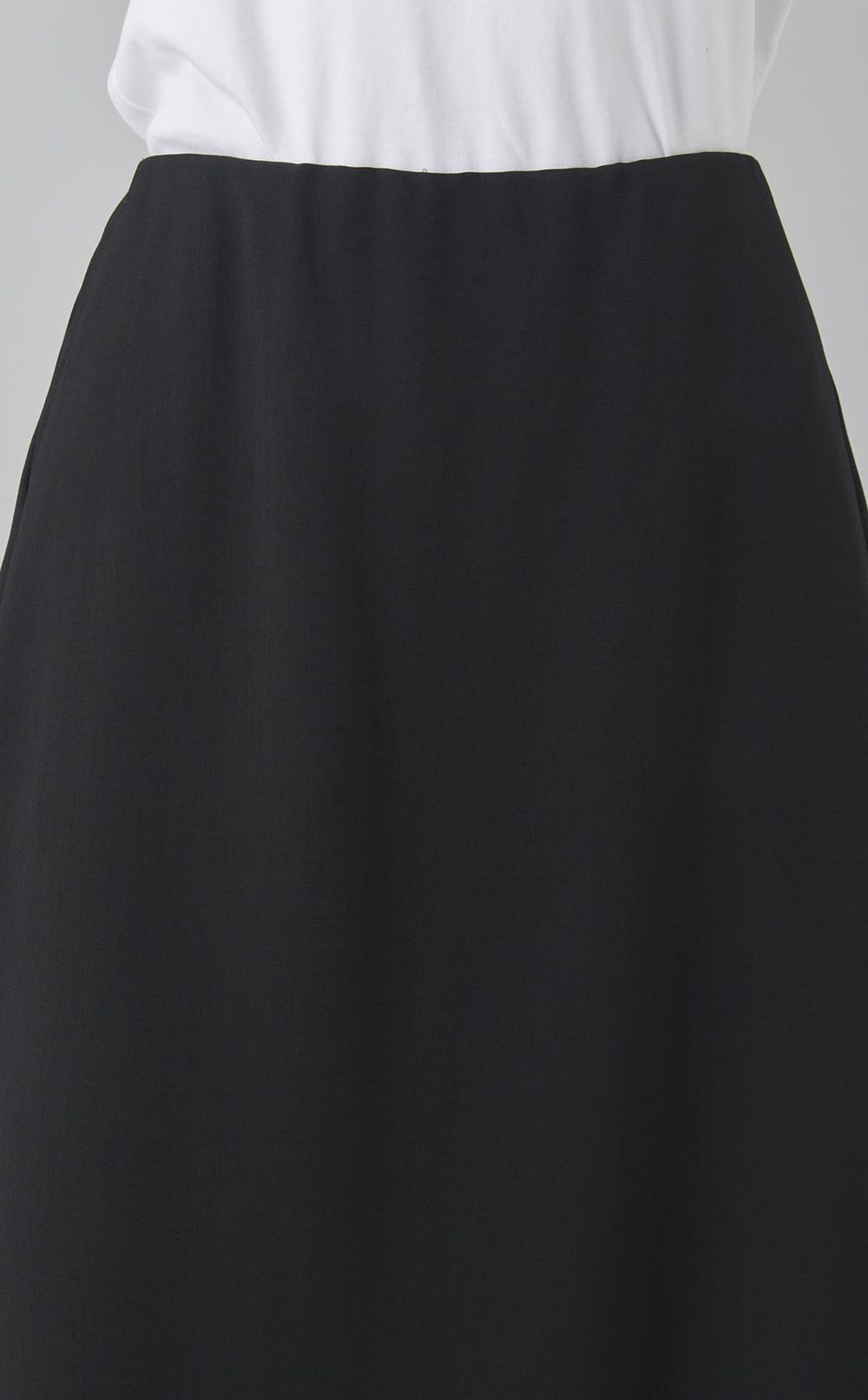 スカートレイヤードサテンパンツ