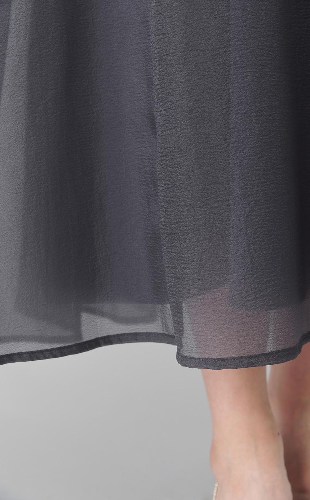 シアーレイヤードフレアワンピース