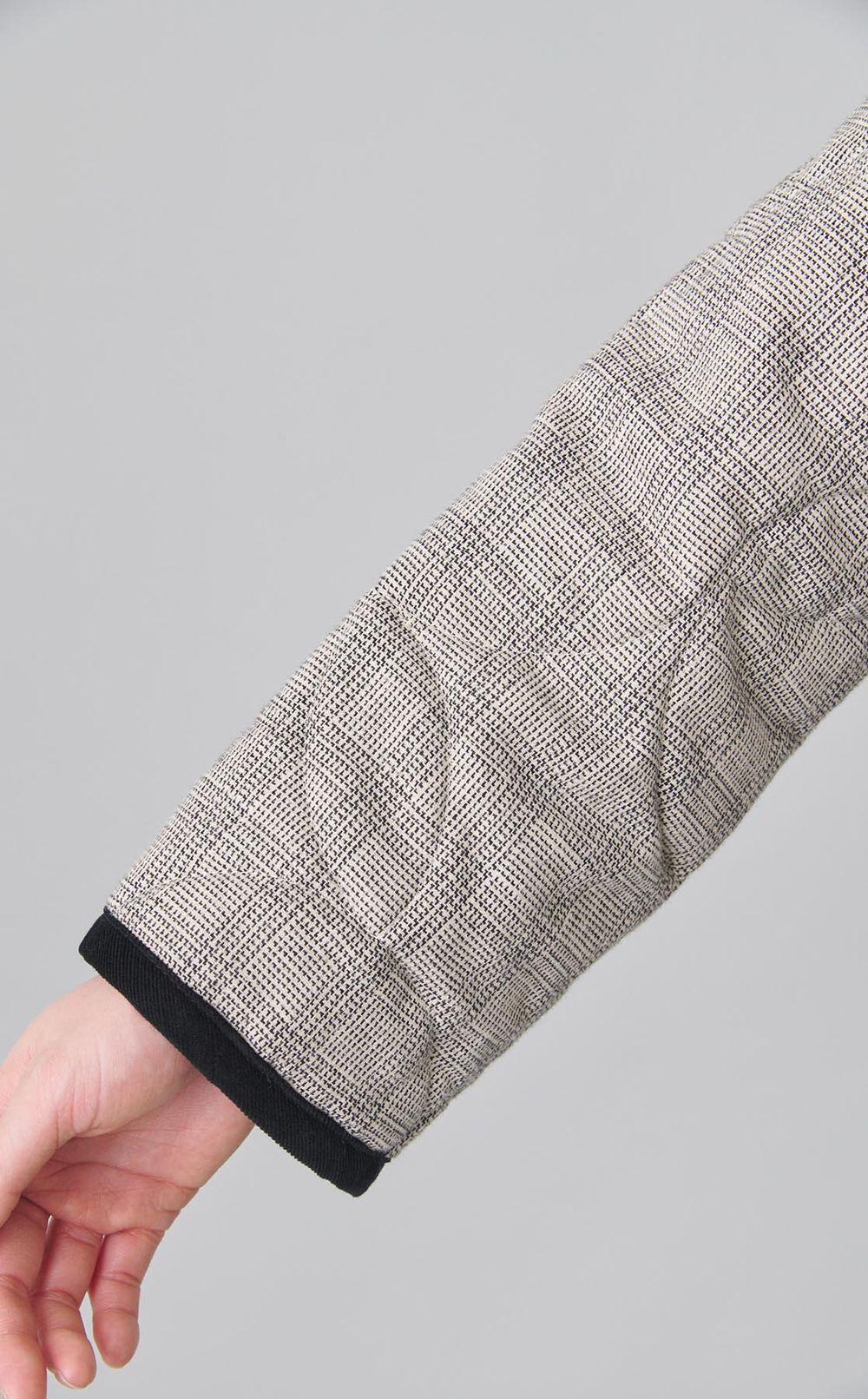 チェックライトキルティングジャケット