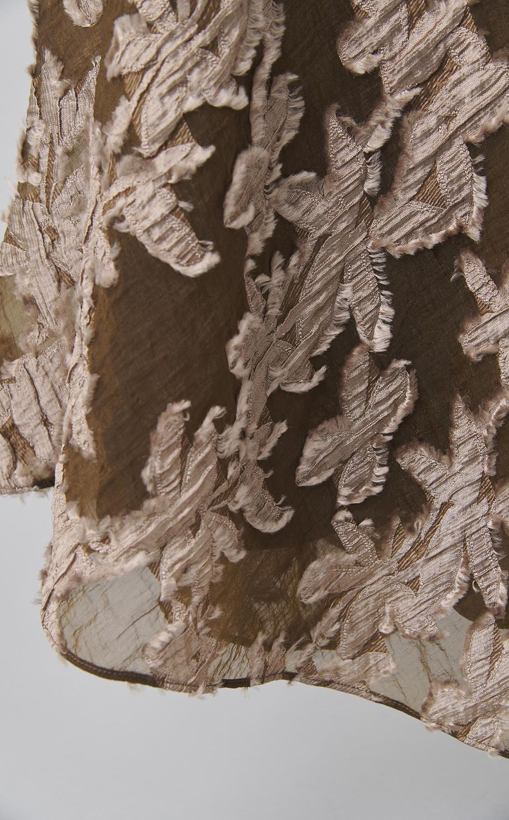 ジャガードウエストゴムロングスカート