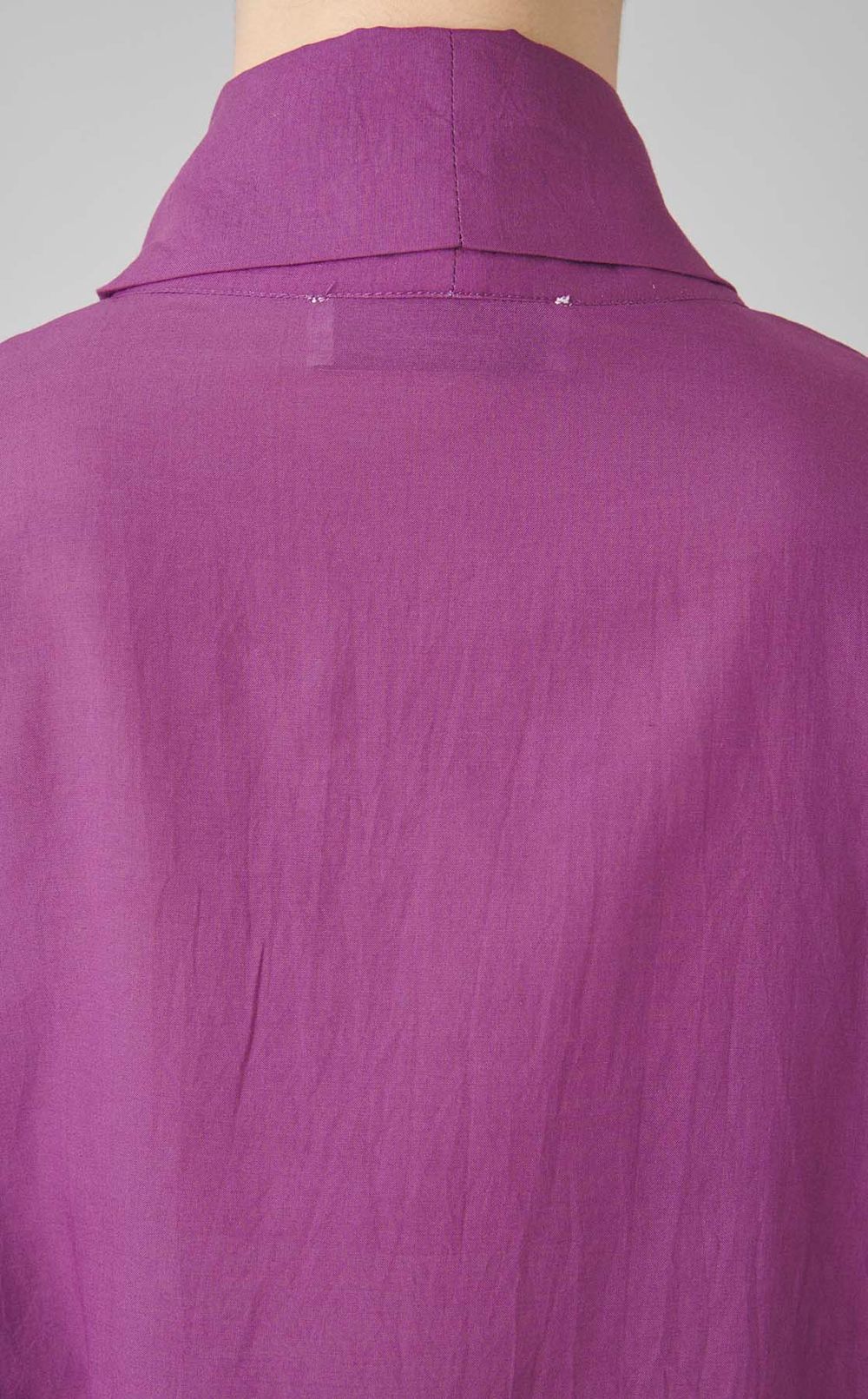 コットンレーヨンリボンブラウス