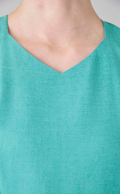 ダイヤモンドネックベルテッドワンピース