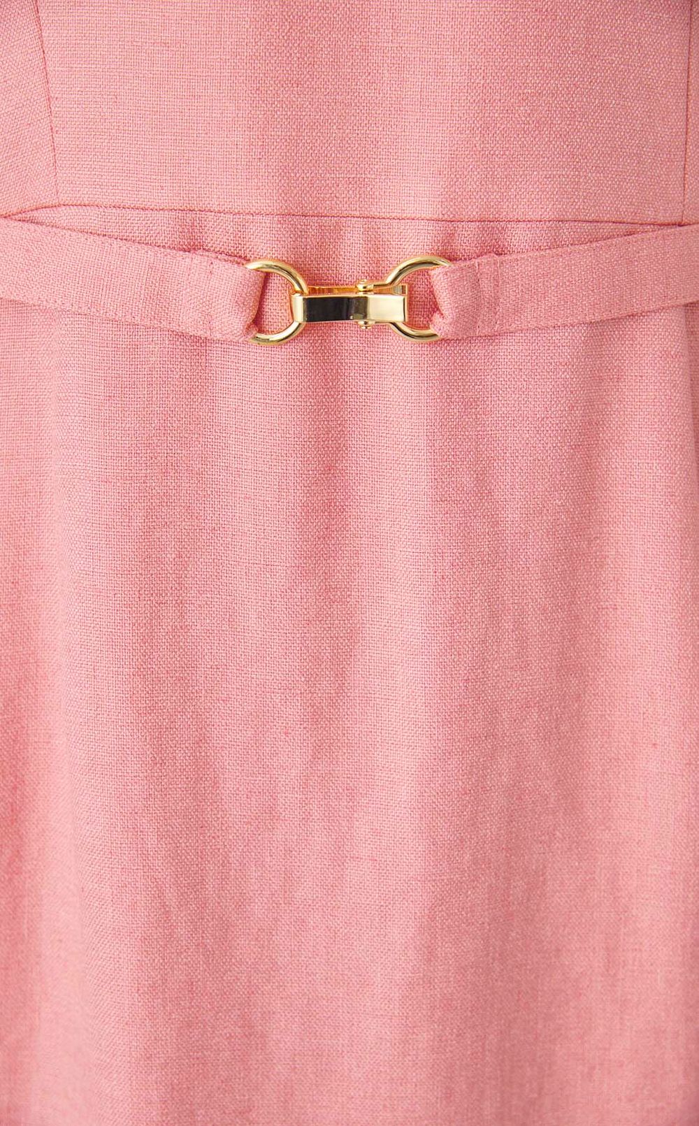 ダイヤモンドネックベルテッドワンピース