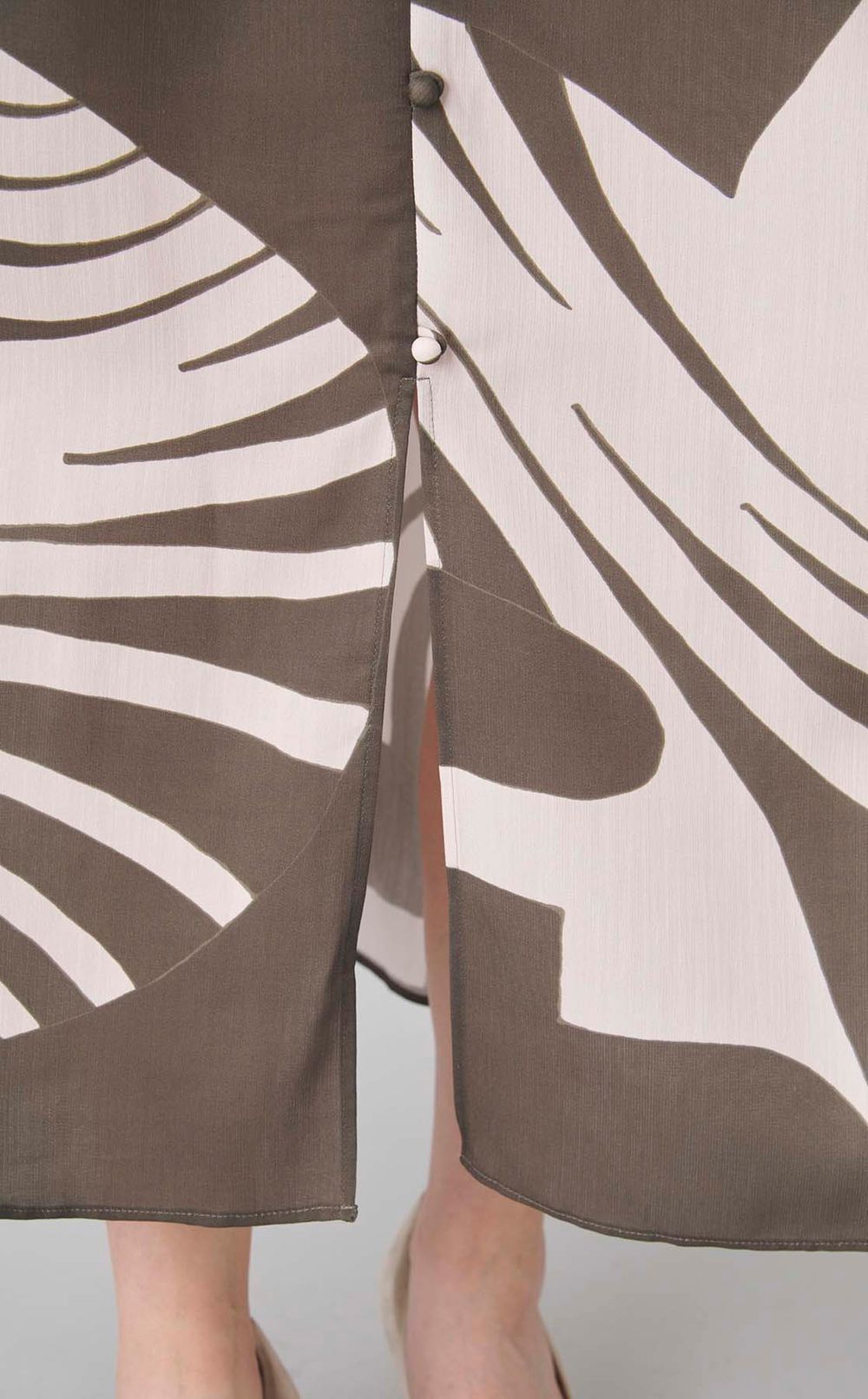 ゼブラプリントマキシワンピース