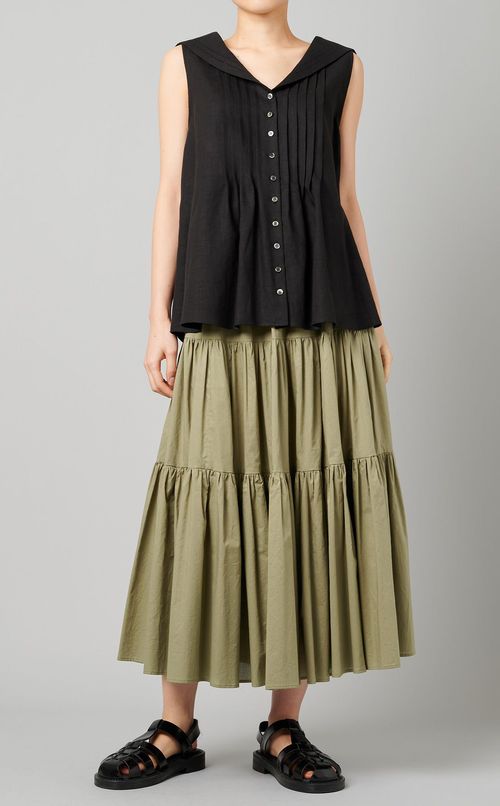 ティアードコットンスカート