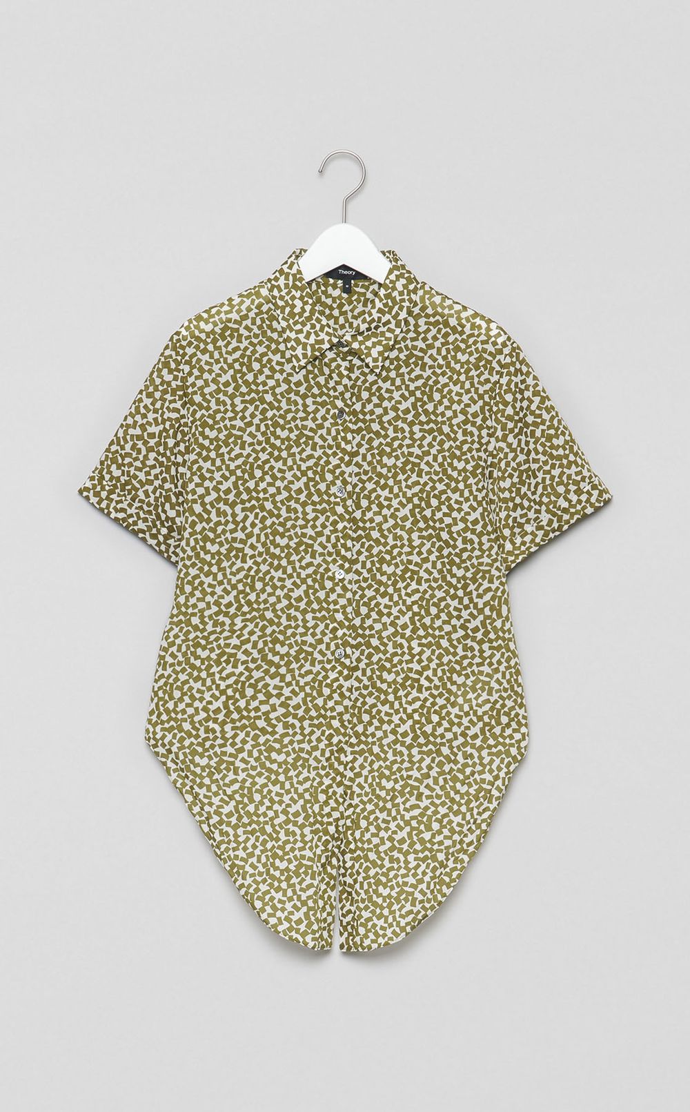 ジオメトリックタイフロントシャツ