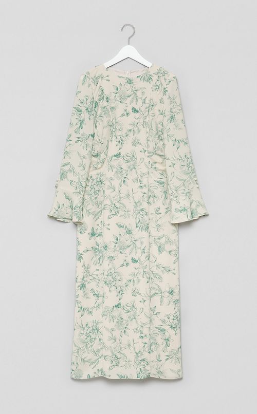 フラワープリントワンピース