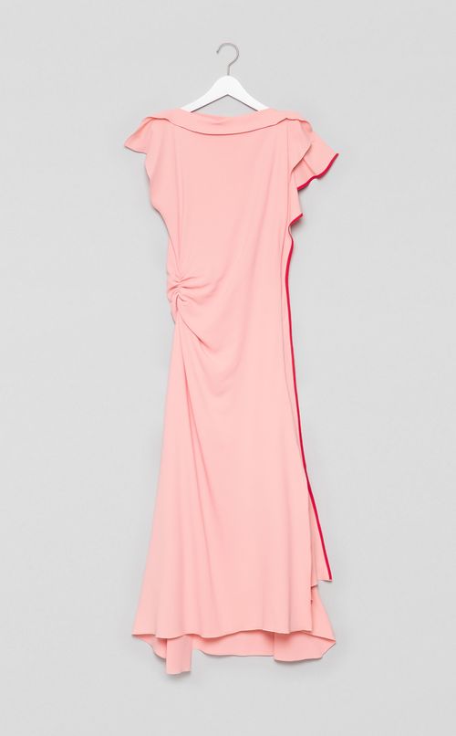 ドレープスリーブアシンメトリーワンピース