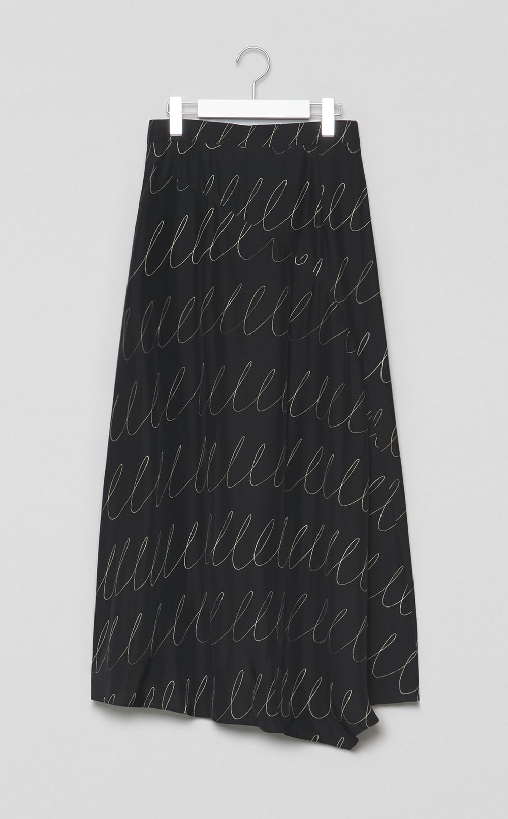 スケッチプリントフレアスカート