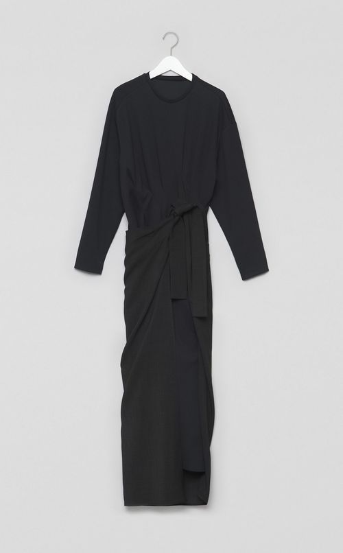 ラップウエストコンビワンピース