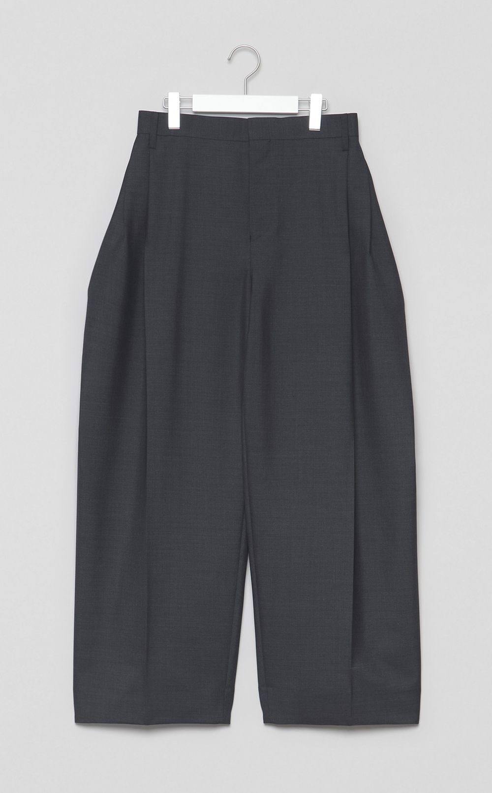 ウールトロサイドタックワイドパンツ