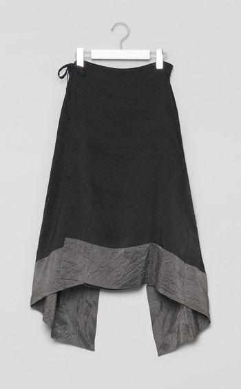 ダブルエンドリンクルラップスカート