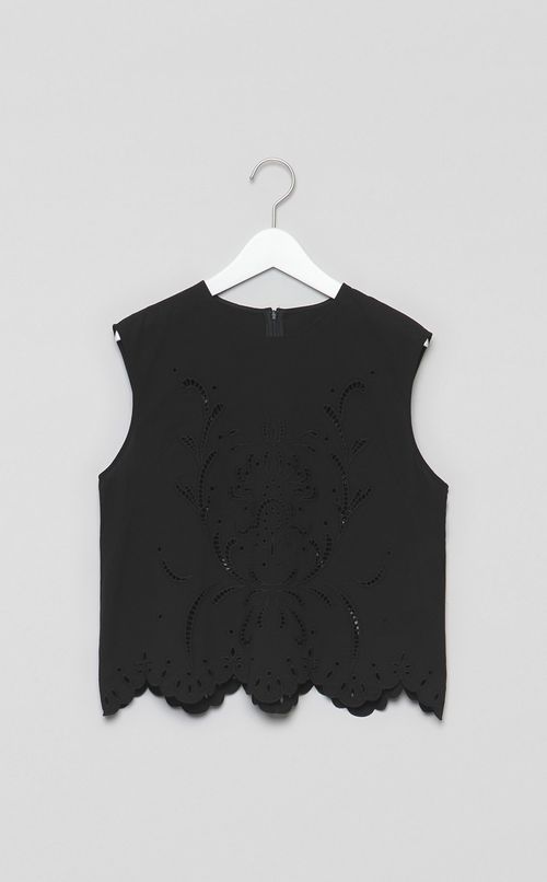 コットンエンブロイダリーブラウス