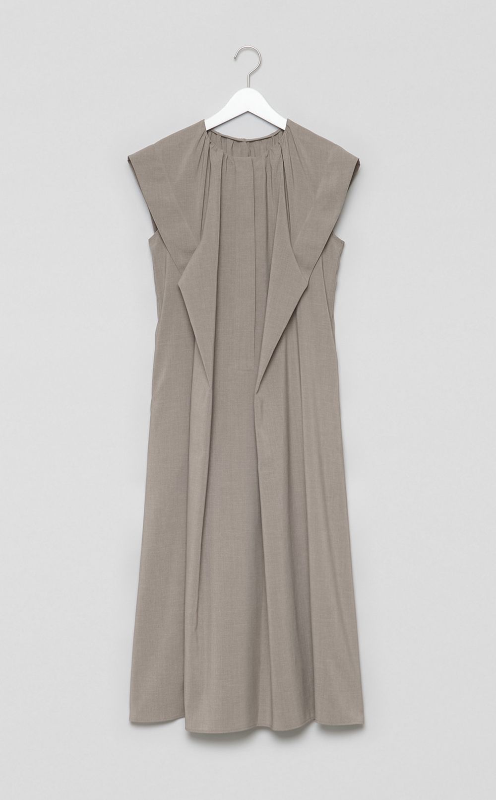 フレンチスリーブAラインタックワンピース