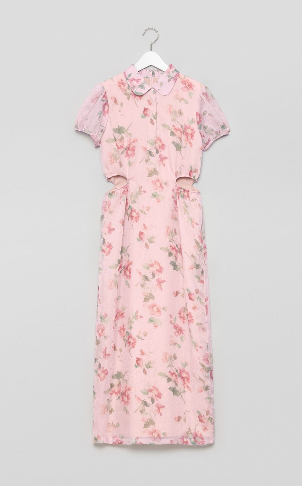 シアーフラワープリントワンピース