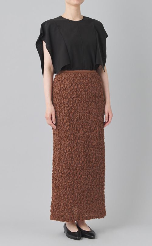 シャーリングストレートスカート